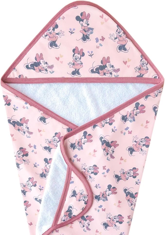Copper Pearl Premium Knit Hooded Bath Towel Minnie Mouse