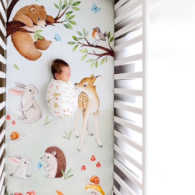 Rookie Humans Super Soft Viscose from Bamboo Muslin Swaddle Blankets for Baby Girls and Boys ??Silky Soft - 47 x 47 inches Swaddling Blankets - Newborn Baby Essentials, Mushrooms