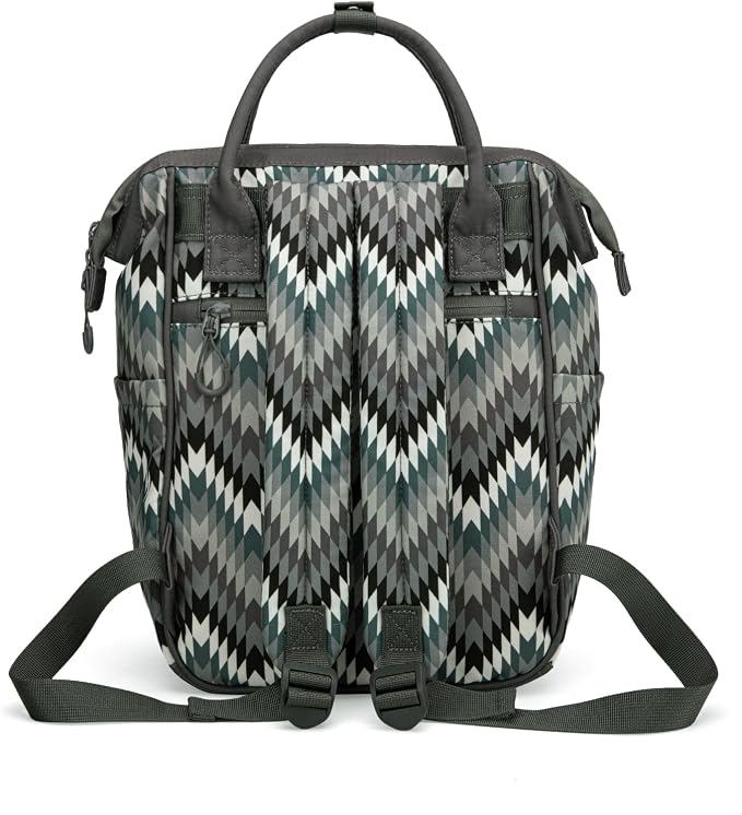 Montana West Wrangler Aztec Callie Diaper Bag Backpack with Stroller Straps Multifunction Baby Travel Bag WG2211-9110BK