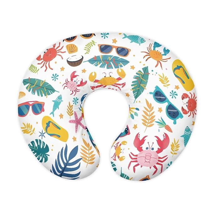 Colorful Leaves Nursing Pillow Covers, Nursing Pillow Slipcovers Breastfeeding Newborn Infant Feeding Cushion Cover Case