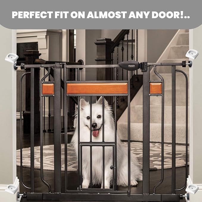 1st Nonslip Sturdy & Stylish Matte White Square Gate Wall Protector (4 Pack x 1Set) - Safety Wall Pads for Child Dogs Pet Gates, Doorways, Stairs, Gates with Door