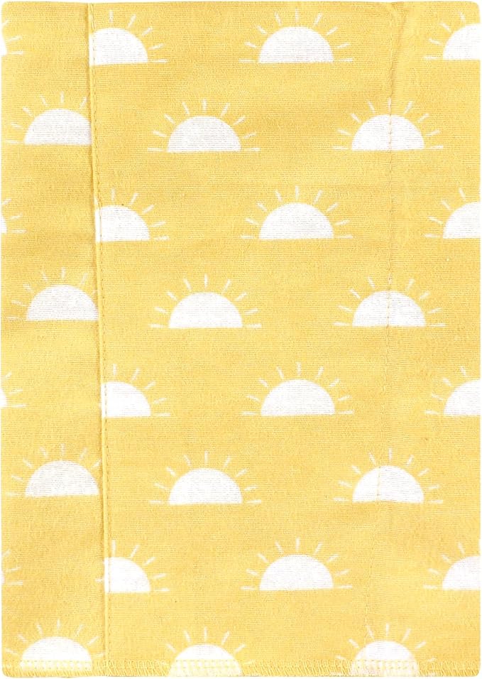 Luvable Friends Hudson Baby Flannel Burp Cloths 4pk, Sunshine
