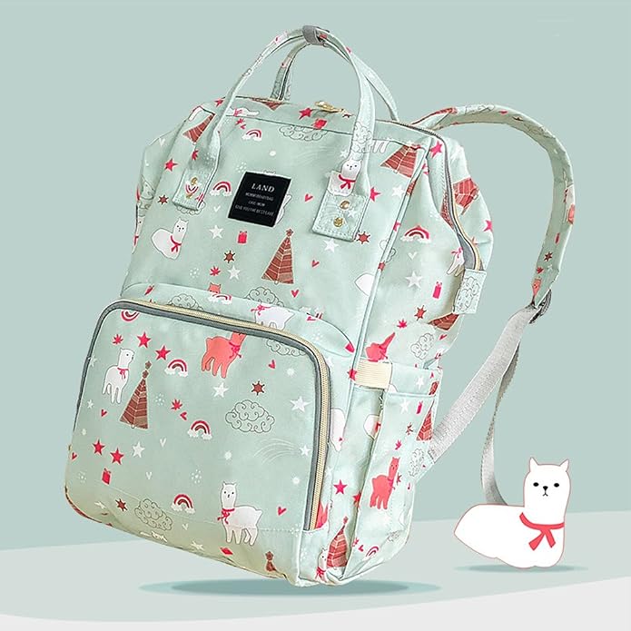 Land diaper bag multi-function waterproof travel backpack nappy bags insulated compartment pockets wipes pocket