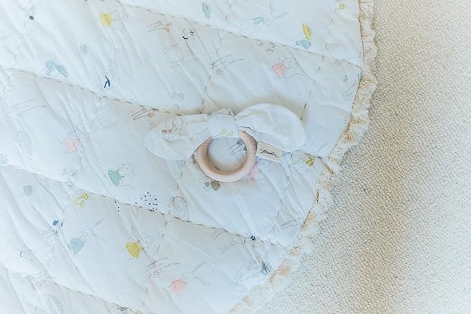 Pehr Baby Play Mat, Magical Forest | Ultra-Soft Quilted 100% Cotton Exterior with Plush Polyester Fiberfill | 40??Diameter
