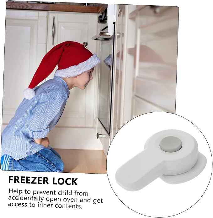 Hemoton 6pcs Safety Oven Lock Proofing Device for Kitchen Easy to Install Self-adhesive Design Material Prevents Accidental Opening of Oven Doors