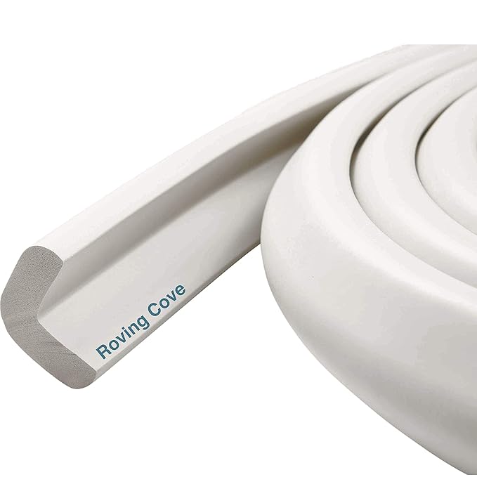 27ft Edge 4 Corners - Bundle & Save - RovingCove HeftyFit Edge Corner Guards, Oyster White