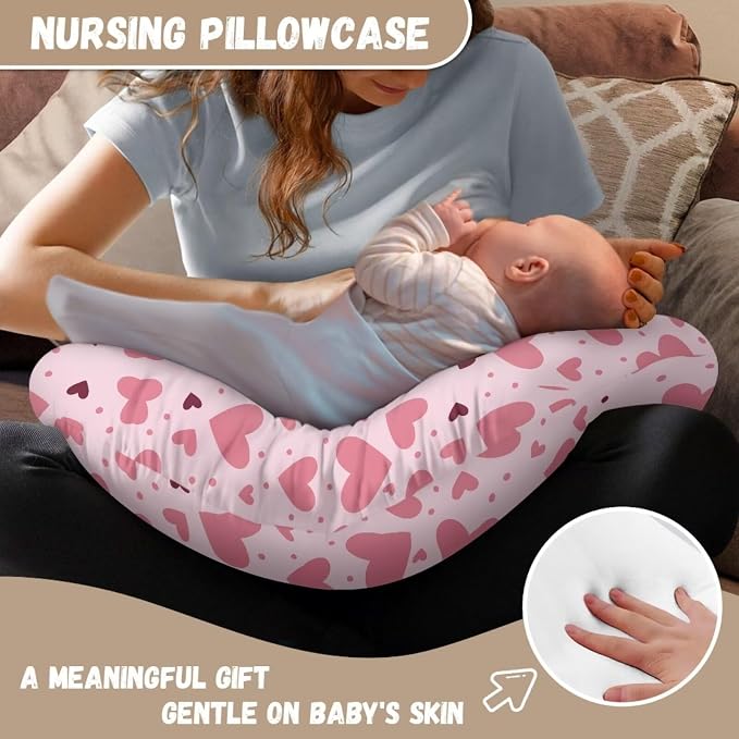 Owl Nursing Pillow Cover Slipcover, Breastfeeding Newborn Infant Feeding Cushion Cover Pillow Slipcovers for Breastfeeding Moms