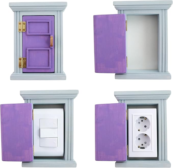 Wooden Interior Outlet Switch Covers - A Premium Accessory That Protects Children and Creates a Fairy-Tale Atmosphere (No.8)