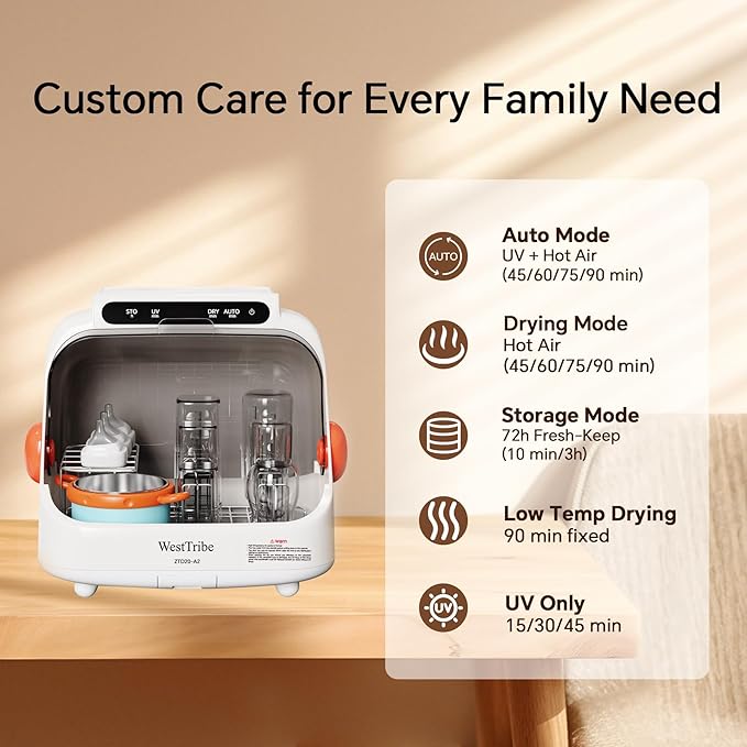 Baby Bottle Sterilizer and Dryer – UV Sterilizer 20L Large Capacity, Hot Air Drying, UV Sanitizer Box, No Need to Clean Regularly.UV Light Sanitizer Box .Sanitizer Machine.