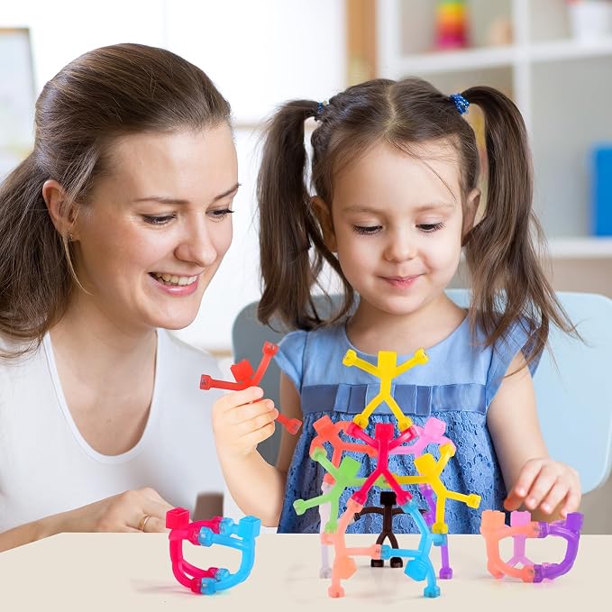 24 pcs Magnetic Travel Toys for Kids, Creative, Portable and Educational, Magnetic-People-Magnet-Men: Cute Robot & Funny Magnets, Small Fidget Toys for Classroom Prizes, Easter Egg Stuffers, Office
