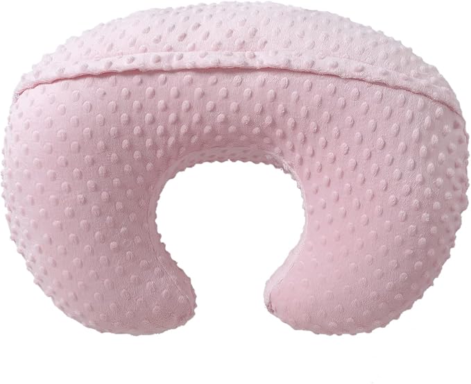 Baby Nursing Pillow and Body Positioner with Premium Slipcover for Breastfeeding for Baby Boys and Girls, Feeding Pillow with Breathable Comfortable Pillowcase (Blushing Bride)