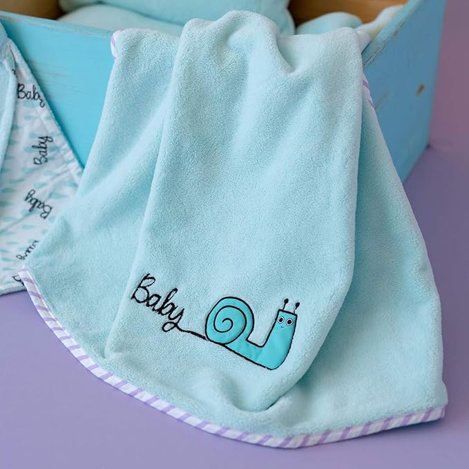 Milk&Moo Baby Swaddle Sleep Sack, Baby Swaddle Blanket Set, Soft Muslins Swaddle Blankets, Baby Receiving Blanket with Baby Pillow and Baby Security Blanket, Blue