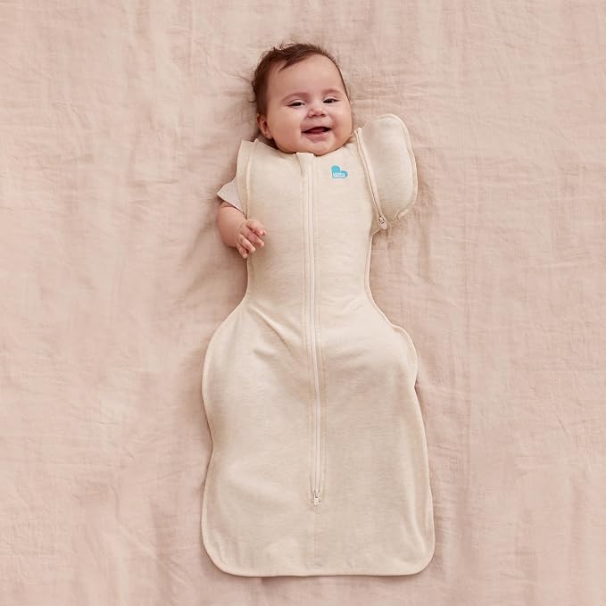 Early Roller Transition Swaddle Bag 1.0 TOG Cotton Oatmeal by Love To Dream