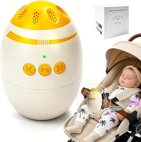 Baby Stroller Rocker, Hands-Free Bassinet Rocker Device with Vibrating Baby Sleep Soothe for Universal Strollers and Cribs