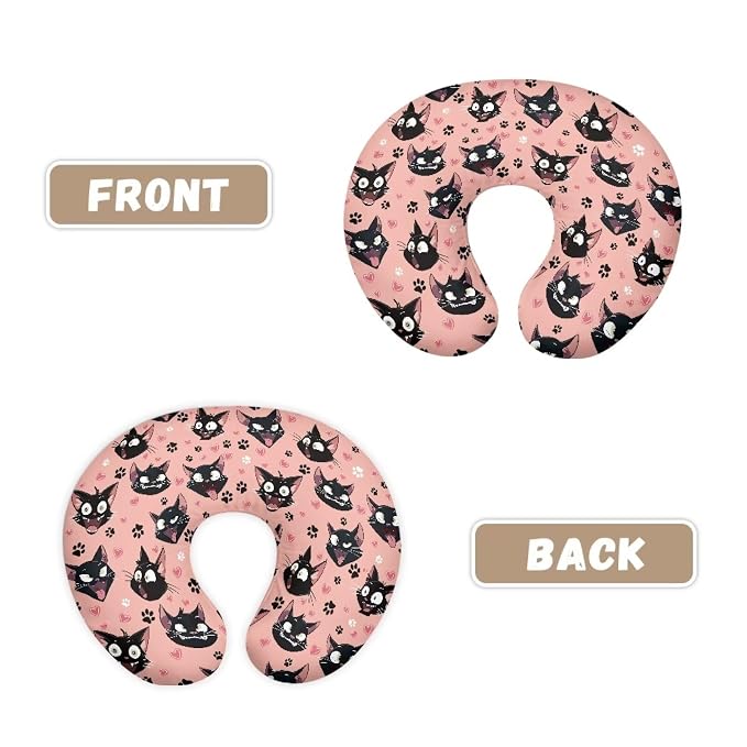 Nursing Pillow Cover with Hidden Zipper Black Cats Dog Paws Skin Friendly for Moms/Baby Nursing Pillow Cover Stretchy Removable Cover for Breastfeeding Pillows