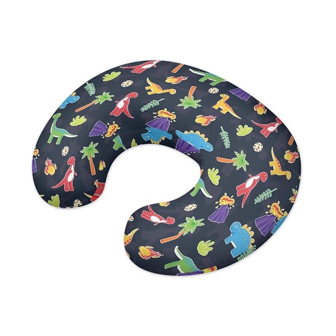 Dinosaur Tree Nursing Pillow Covers Slipcovers for Breastfeeding Moms, Ultra Soft Breathable Feeding Pillow Slipcover for Baby Boy Girl