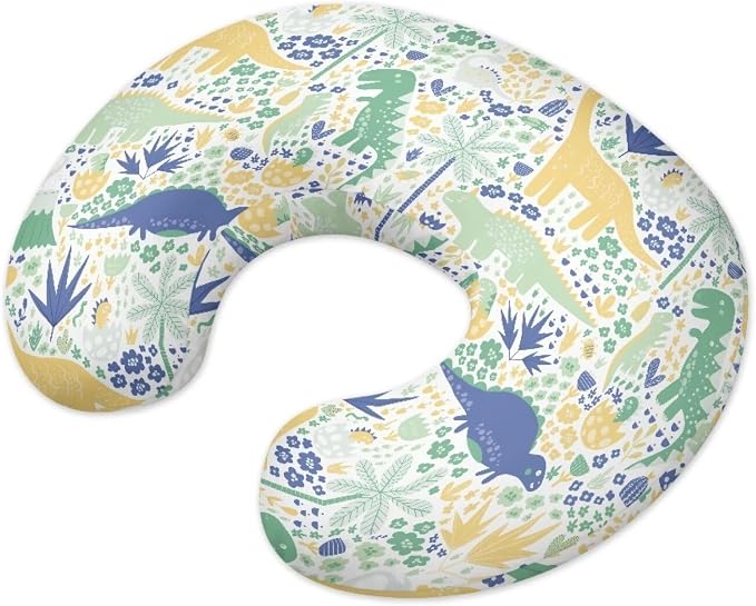 Cartoon Nursing Pillow Detachable Newborn Original Breastfeeding Slipcover Case and Positioner Washable Head Support Protector Cushion Essential with Hidden Zipper Easy Care