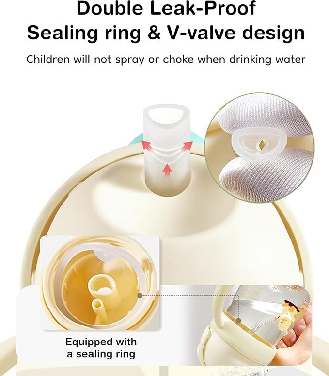 Dr.isla PPSU Weighted Straw Training Cup for 6-12 Months Babies, Spill Proof Transition Sippy Cup for Bottle Weaning, Dual Lids 8oz,Yellow