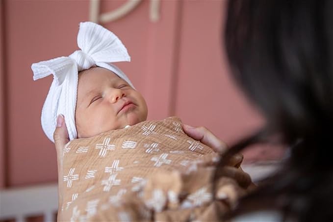 Crane Baby 100% Cotton Muslin Swaddle Blankets, Ezra Woodland Animal, Baby Swaddle Blanket, Set of 2, 47" x 47", Swaddles for Newborns, Baby Muslin Swaddle Blanket, Swaddle Blankets for Boys & Girls