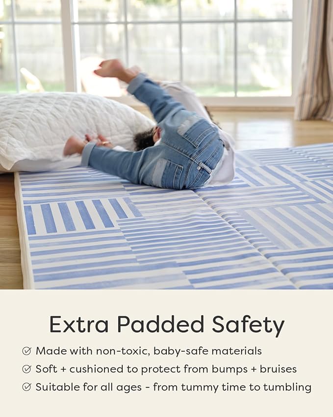 House of Noa Tumbling Baby Play Mat for Floor ??Foldable Foam Playmat for Babies & Kids, Non-Toxic Wipeable Baby Mat