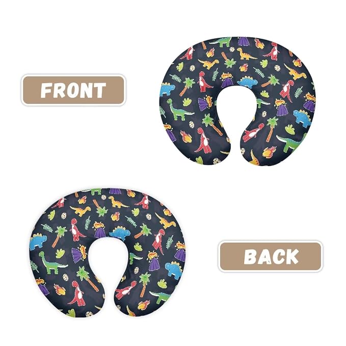 Dinosaur Tree Nursing Pillow Covers Slipcovers for Breastfeeding Moms, Ultra Soft Breathable Feeding Pillow Slipcover for Baby Boy Girl