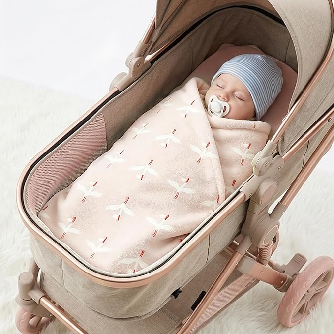 Receiving Baby Blanket,100% Luxury Cotton Knit Baby Blanket,Lightweight Cozy Neutral Swaddling Blanket for Newborns,Boys & Girls,Infant and Toddler