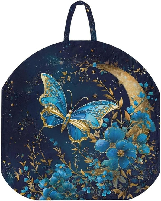 Blue Butterfly Moon Nursing Pillow Cover for Breastfeeding Pillows Breastfeeding Pillow Slipcovers for Baby Boys & Girls Ultra Soft Infant Nursing Pillowcase Pillow Case for Newborn