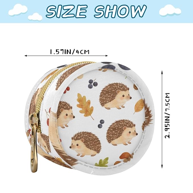 Hedgehog Portable Baby Pacifier Holder Case with Clip for Stroller Diaper Bag Travel A23010537