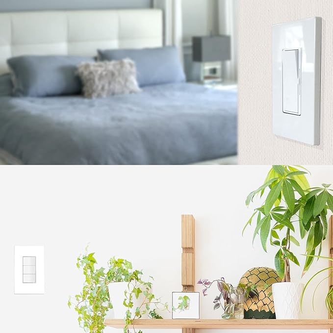 [10 Pack] NEU 1-Gang Oversized Screwless Decorator Wall Plates Child Safe Outlet Cover, 5.5" x 3.5", Unbreakable Polycarbonate Thermoplastic, White