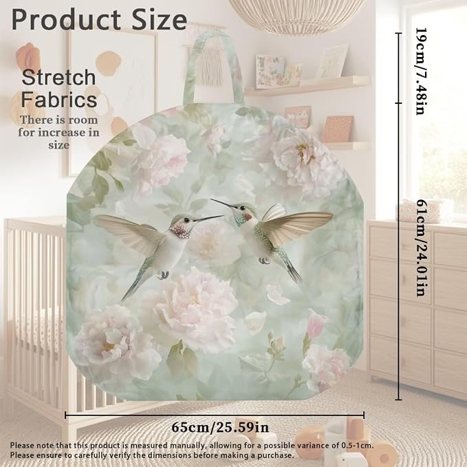 Hummingbird Pillow Covers for Breastfeeding Pillow Soft and Stretchy Breastfeeding Pillow Covers for Breastfeeding Mom,Cozy Nursing Slipcover for Boys and Girls Pillowcase