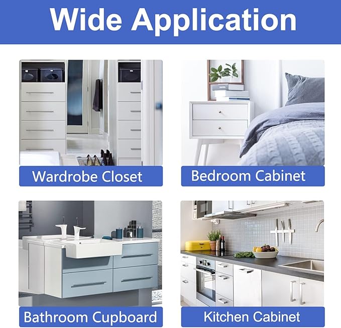 ROTOPATA Magnetic Cabinet Locks for Babies Child, Baby Proofing Safety Latch for Cabinets Drawers Cupboard Kitchen Bedroom, Adhesive or Screw Two Installation Methods(10 Locks & 2 Keys)