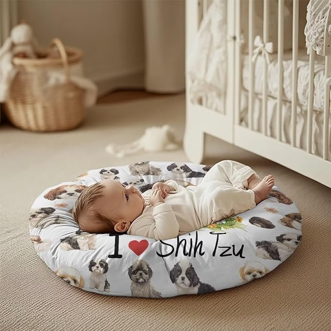 Puppy Nursing Pillow Cover Case Plush Breathable Breastfeeding Pillow Slipcover Fits Nursing Pillow Super Soft Snug Positioners for Baby Boy Baby Girl Feeding Cushion Cover