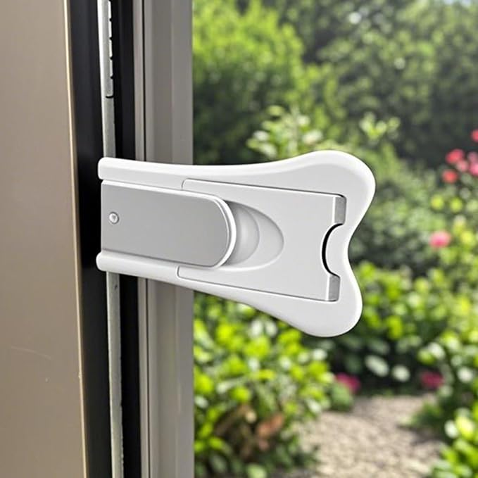 Sliding Closet Door Lock 2 Pack Sliding Door Child Lock Sliding Door Lock for Prevent Cats and Dogs from Opening Wardrobe Doors