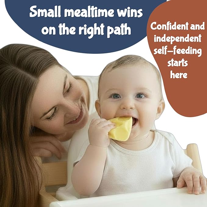 Chipi Baby Spoon ??Smarter Baby Steps, First Stage Training, Self-Feeding Utensil, Easy Grip, Choke-Free, Soft Silicone, Pre-Spoon for Puree Toddler Baby Led Weaning (BLW), Essential 6 month