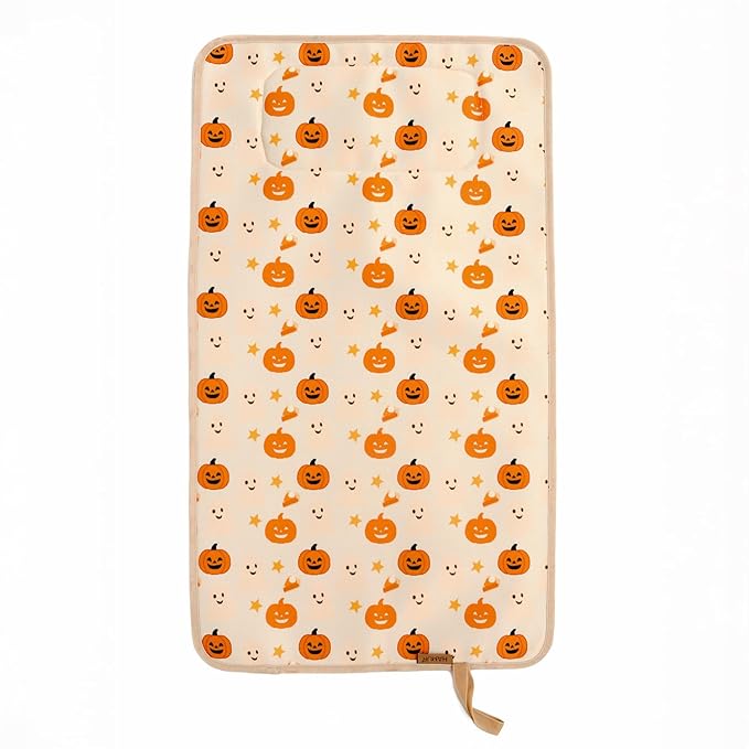 Hamur Home Portable Changing Pad ??Waterproof, Washable & Easy Wipe Clean, Foldable Travel Baby Changing Mat for Diaper Bag, Compact & Lightweight, Must-Have for Newborns (Halloween Pattern)