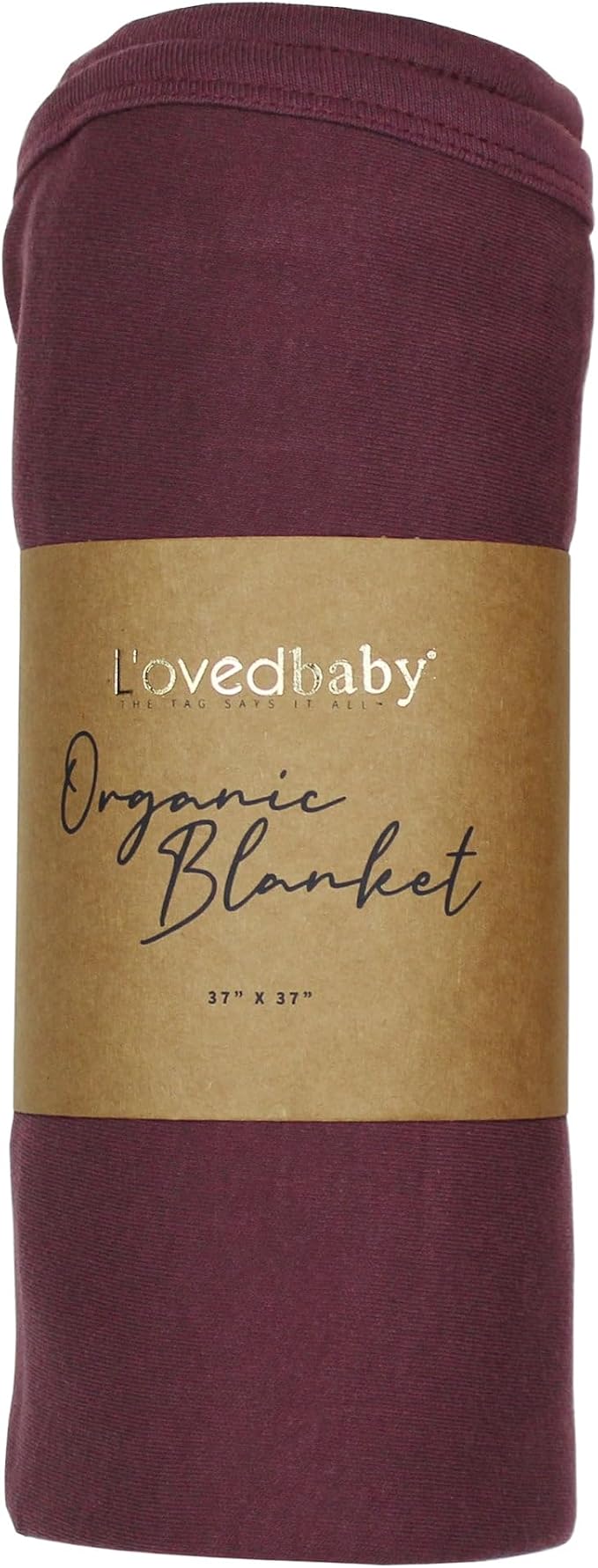 L'ovedbaby Unisex Baby Organic Cotton Swaddle Blanket, GOTS Certified, 37" x 37" Super Soft & Hypoallergenic