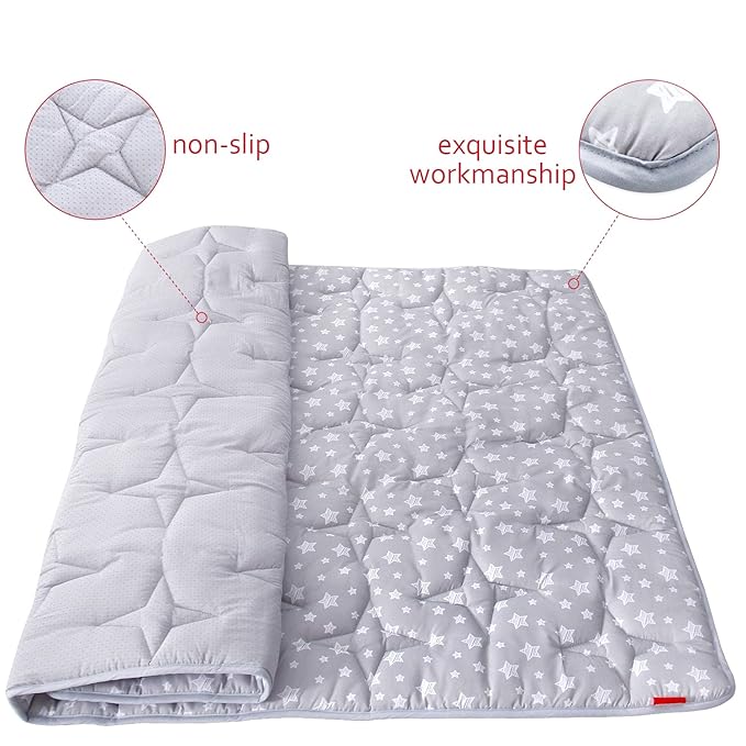 Baby Play Mat Extra Thick, Large, Crawling Mat Non Slip Padded Baby Mats for Playing 79x55 Inches, Baby Playmat Floor Mat for Babies, Toddlers