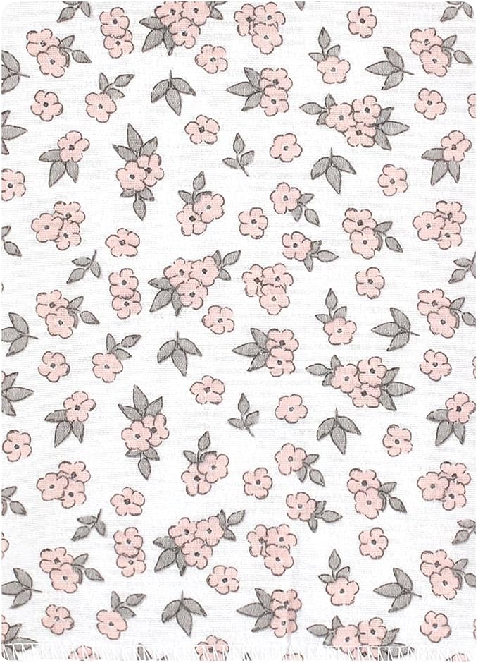 Hudson Baby Unisex Baby Cotton Flannel Burp Cloths Bundle, Wild Forest Pink, One Size