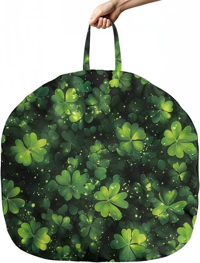 Four Leaf Clover Nursing Pillow Cover for Breastfeeding Pillows Breastfeeding Pillow Slipcovers for Baby Boys & Girls Ultra Soft Infant Nursing Pillowcase Pillow Case for Newborn