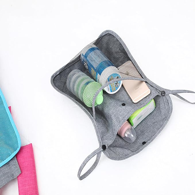 Universal Baby Stroller Organizer for Uppababy, Nuna, Britax, Doona Strollers, Stroller Mesh Bag, Adjustable Stroller Storage Caddy Accessories. (Grey)