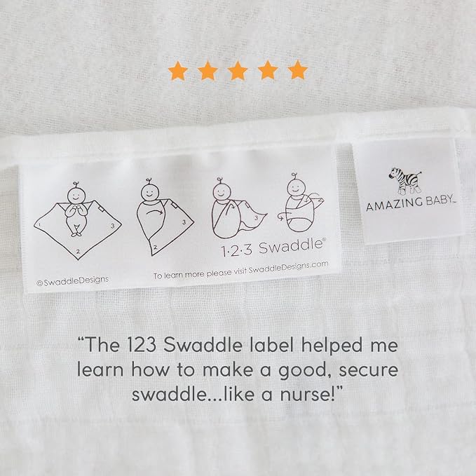 Amazing Baby Muslin Swaddle Blanket for Baby Boy & Girl, Receiving Blanket for Newborn, 100% Cotton Swaddle Wrap, Baby Registry & Gift, XLarge 46 x 46 inches, Milestone Blanket, Love You to The Moon