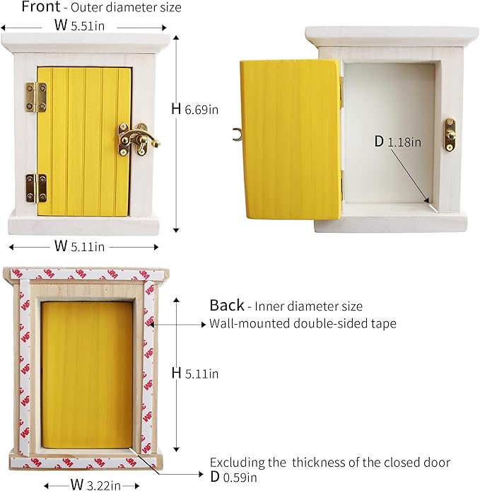 Wooden Interior Outlet Switch Covers - A Premium Accessory that Protects Children and Creates a Fairy-tale Atmosphere (No.7)