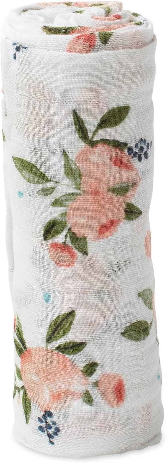 Little Unicorn Premium Cotton Swaddle Baby Blanket | Breathable Fabric | for swaddling, Play, Nursing & More (Watercolor Roses)