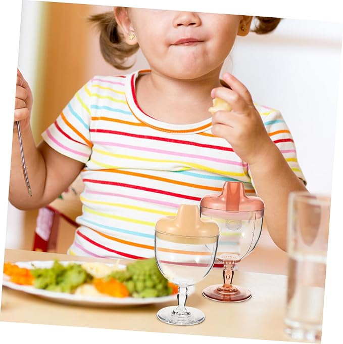 BESPORTBLE 2pcs Boy Girl Cups Straw Cup Boy Girl Open Drinking for Water Bottles Milk Water Training for Plastic