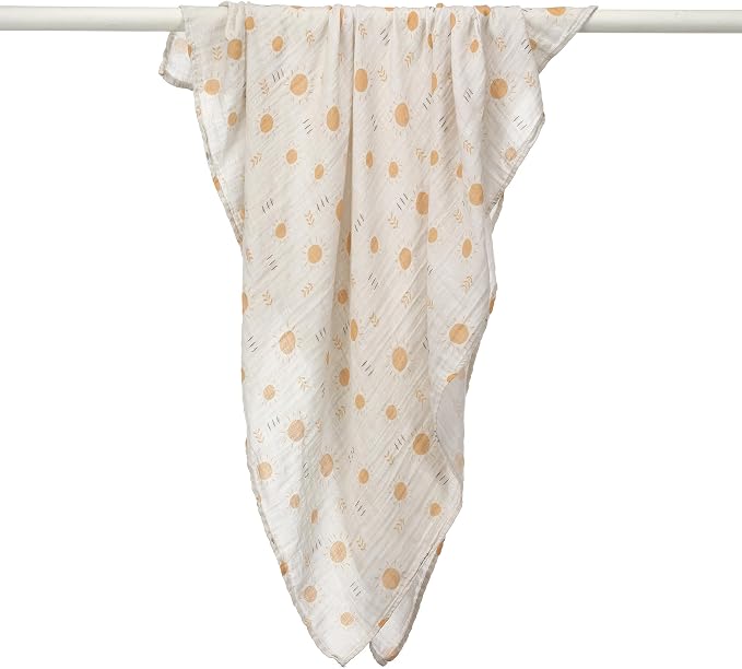 Lambs & Ivy Jungle Adventure 2-Pack Cotton Muslin Newborn Baby Swaddle Blankets