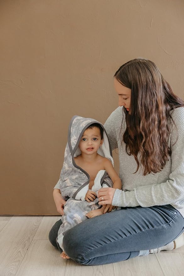 Copper Pearl Hooded Bath Towels Premium Knit/Terry Cloth Baby Towels with Hood, Pockets, and Cool Designs - Great to Gift and Make Bath Time Fun - Baby Bath Towel, Timber