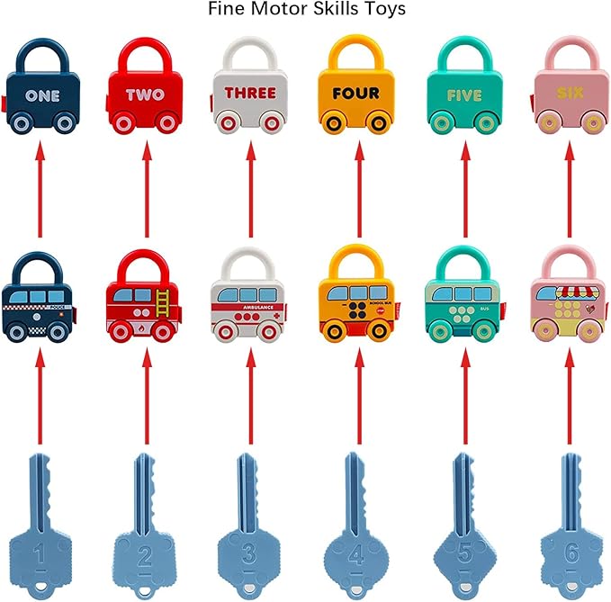 Montessori Educational Toys Learning Games Busy Board - Toddler Car Activities - Baby Sensory Fine Motor Skills Developmental Toys - Gifts for 12 18 24 Month Age 1 2 3 4 One Two Year Old Boys Girls