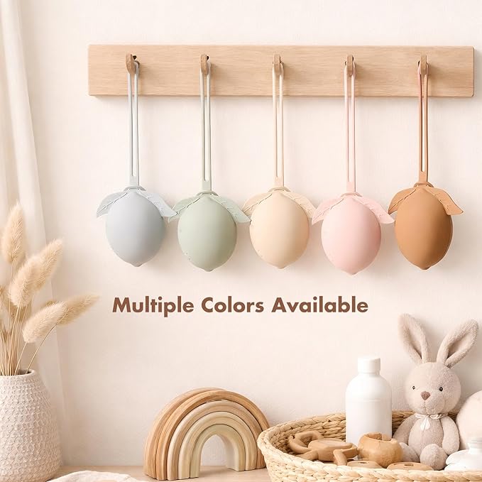Silicone Pacifier Holder Case Binky Holder Baby Pacifier Case for Boys Girls Portable Silicone Paci Storage Pouch for Newborns 3 Pack-Ivory+Sage+Brown