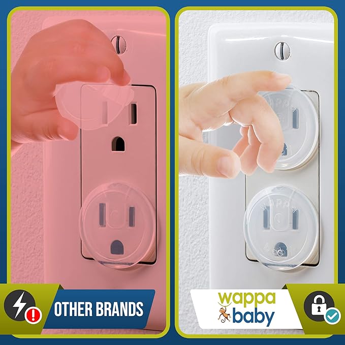Clear Outlet Covers (50 Pack) Value Pack ??Baby Safety Outlet Plug Covers ??Durable & Steady ??Child Proof Your Outlets Easily