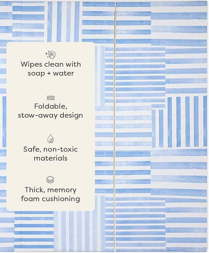 House of Noa Tumbling Baby Play Mat for Floor ??Foldable Foam Playmat for Babies & Kids, Non-Toxic Wipeable Baby Mat